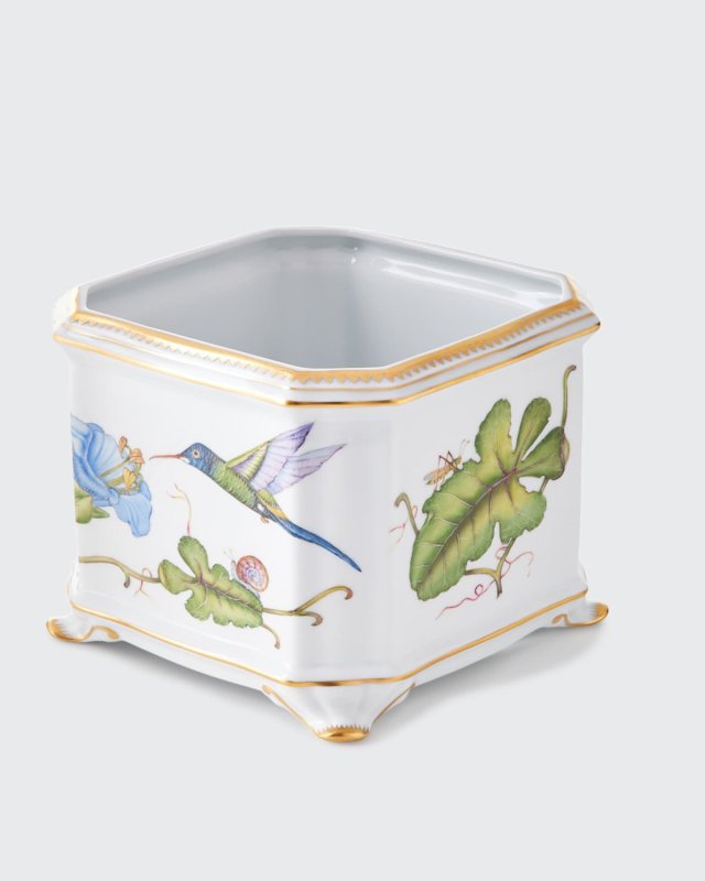 Hummingbird Square Cachepot